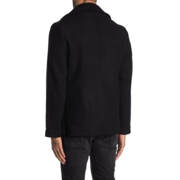 Slate & Stone Wool Blend Double Breasted Peacoat - Picture 2 of 7